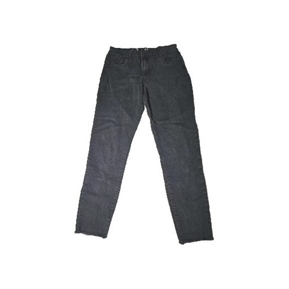 Kut From the Kloth "Donna" Jeans Womens 6 Black High Rise Ankle Skinny Dark - Picture 1 of 13